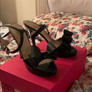 Valentino patent black sandals